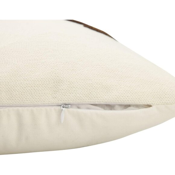 Abstract Throw Pillow Covers Orange Mid Century Geometric Leaf Decorative Cases - Picture 4 of 6